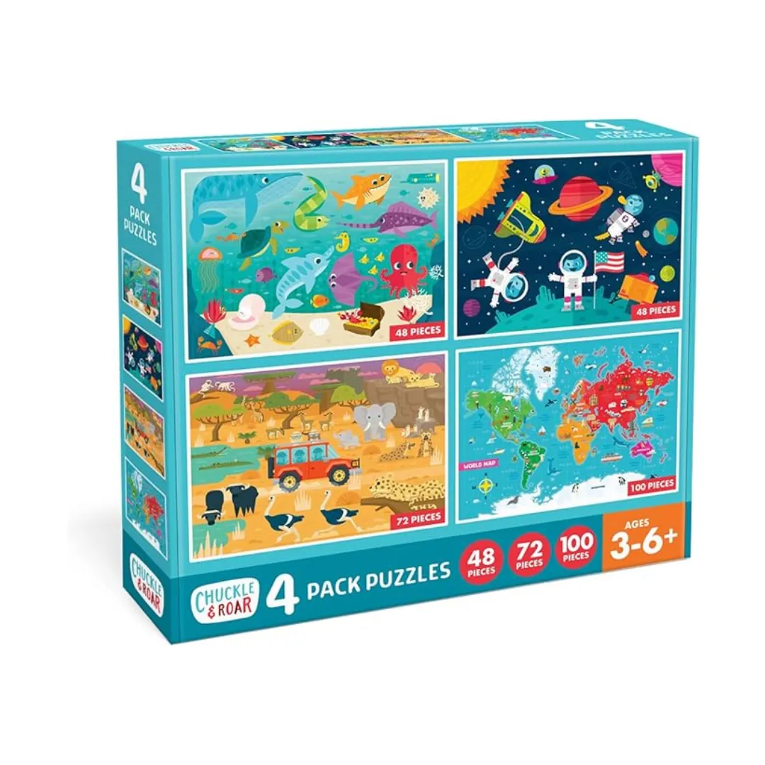 100-Piece Kids Chuckle & Roar Engaging and Educational Puzzles