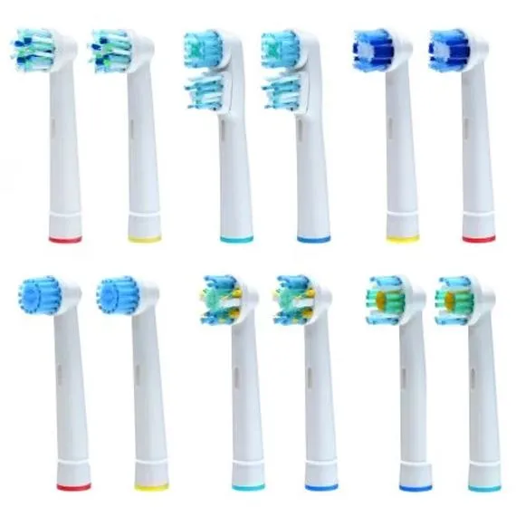 12-Pack: Clean Replacement Electric Toothbrush Heads