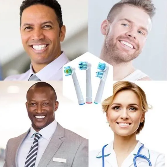 12-Pack: Clean Replacement Electric Toothbrush Heads