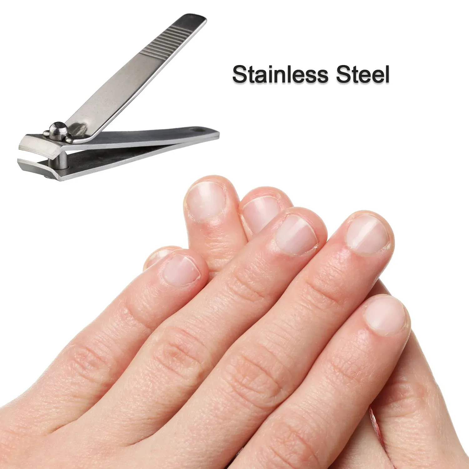 1267 Stainless Steel Nail Cutter - Smooth Curvy Edges to Fit in The Natural Curves of Your Nails ( 1 pcs )