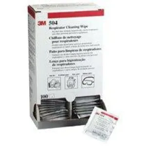 3M Respirator Cleaning Wipes - 100/box - 504