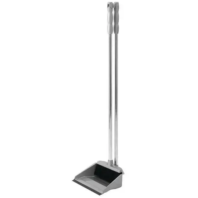 Addis Long Handle Dustpan - Metallic Grey