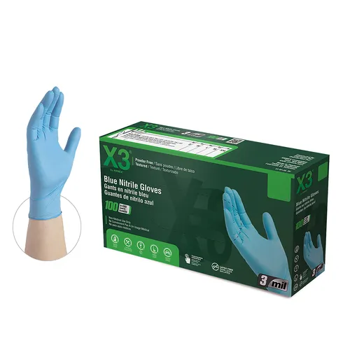 Ammex X344100 Disposable Gloves