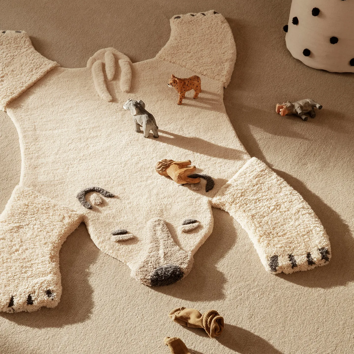 Animal Tufted Rug Polar Bear