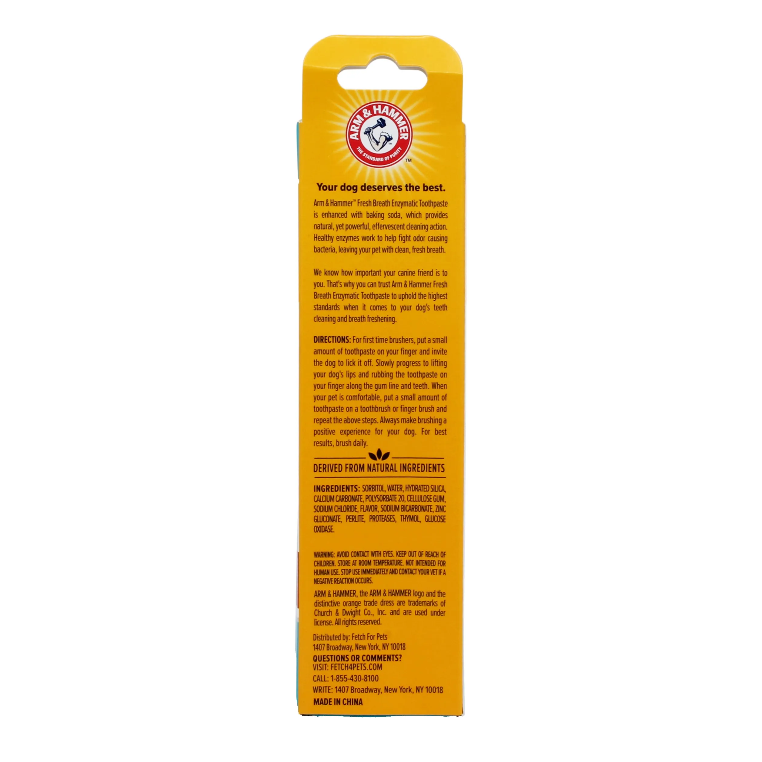 Arm and Hammer Fresh Breath Enzymatic Toothpaste for Dogs Chicken