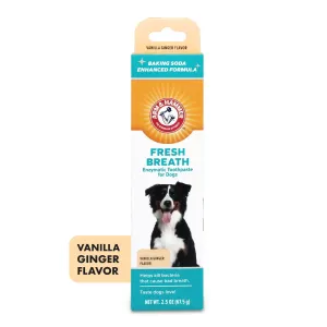 Arm and Hammer Fresh Breath Enzymatic Toothpaste for Dogs Vanilla Ginger