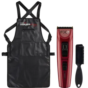 BaByliss PRO FX3 Professional High Torque Cordless Clipper   Cleaning Brush & Apron