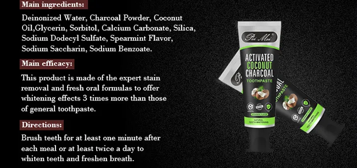 Bamboo charcoal toothpaste