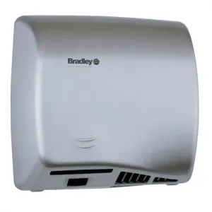 Bradley 2902-2874 Aerix Hand Dryer Adjustable Speed Universal Voltage, Satin Stainless Steel