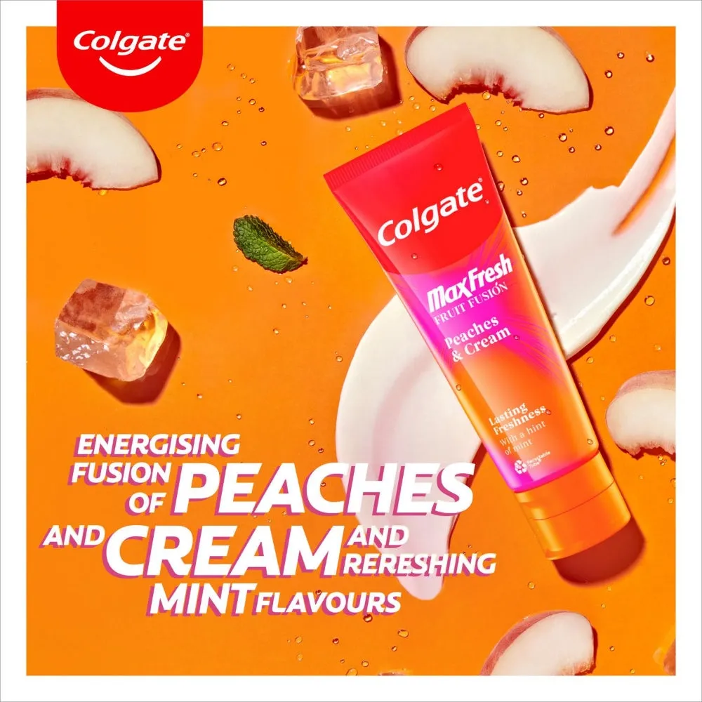 Colgate Max Fresh Fruit Infusion Peaches & Cream Toothpaste 75ml