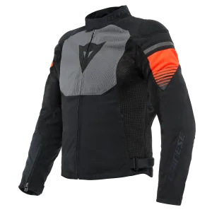 DAINESE AIR FAST TEX BLACK/GRAY/FLURO RED TEXTILE JACKET