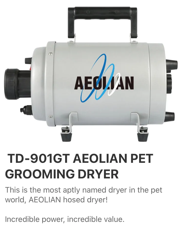 Dog Grooming Pet Dryer Aeolus Aeolian Single Motor - outperforms most dual motors 2800W