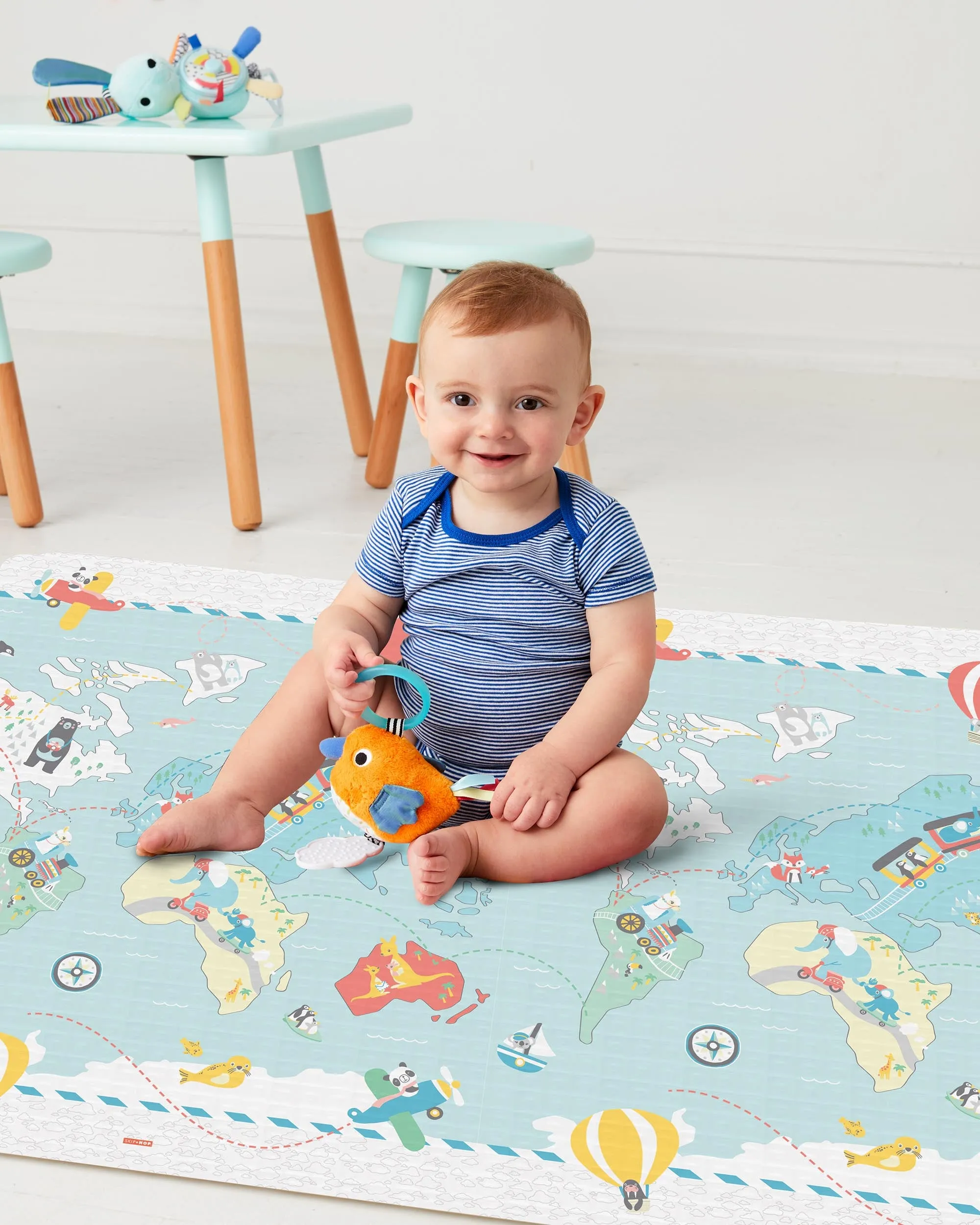 Doubleplay Reversible Playmat - Little Travellers