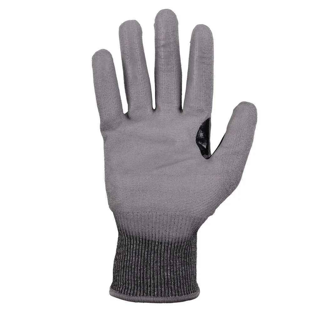 Ergodyne 18064 #7071 12-pair L Gray ANSI A7 PU Coated CR Gloves