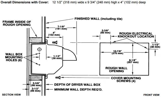 Excel Dryer Hands On® R76-C Hand Dryer - Polished Chrome on Zinc Alloy Push-Button Semi Recessed