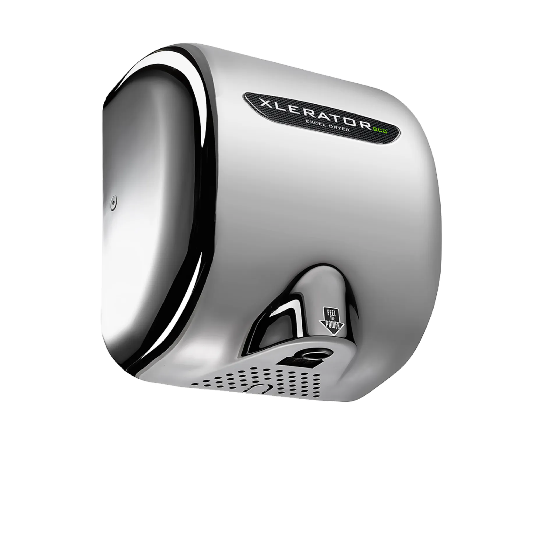 Excel Dryer XLERATOR® XL-CH-ECO (No Heat) Hand Dryer with HEPA Filter - Polished Chrome High Speed Automatic Surface-Mounted