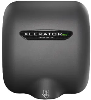 Excel Dryer XLERATOReco® XL-GR-ECO (No Heat) Hand Dryer - Textured Graphite Epoxy on Zinc Alloy High Speed Automatic Surface-Mounted