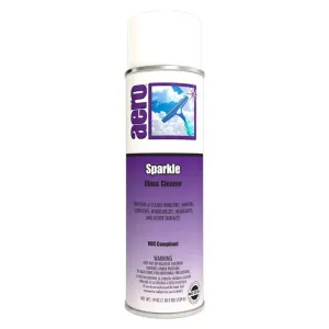 Foaming Glass Cleaner 20oz Can Sparkle, Aero 470720FA, Box of 12