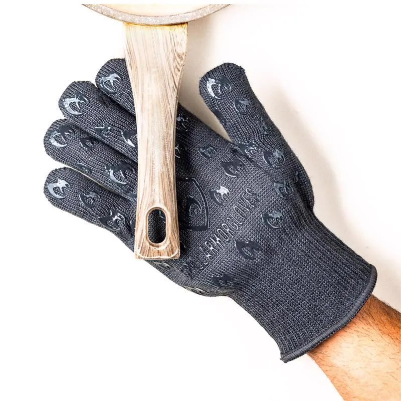 Grill Armor Gloves Gray Kevlar/Nomax Oven Mitt