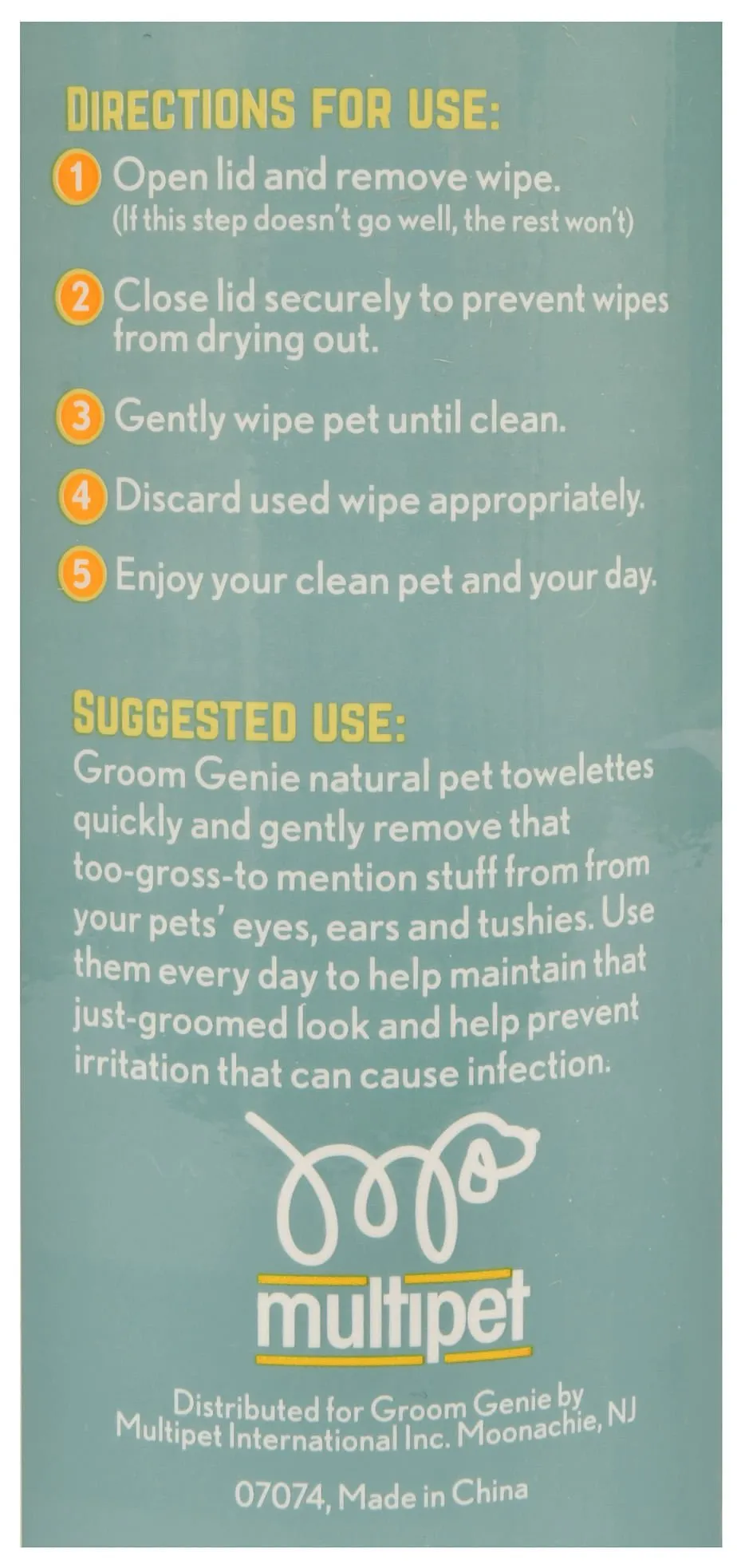 Groom Genie Sensitive Clean Pet Wipes