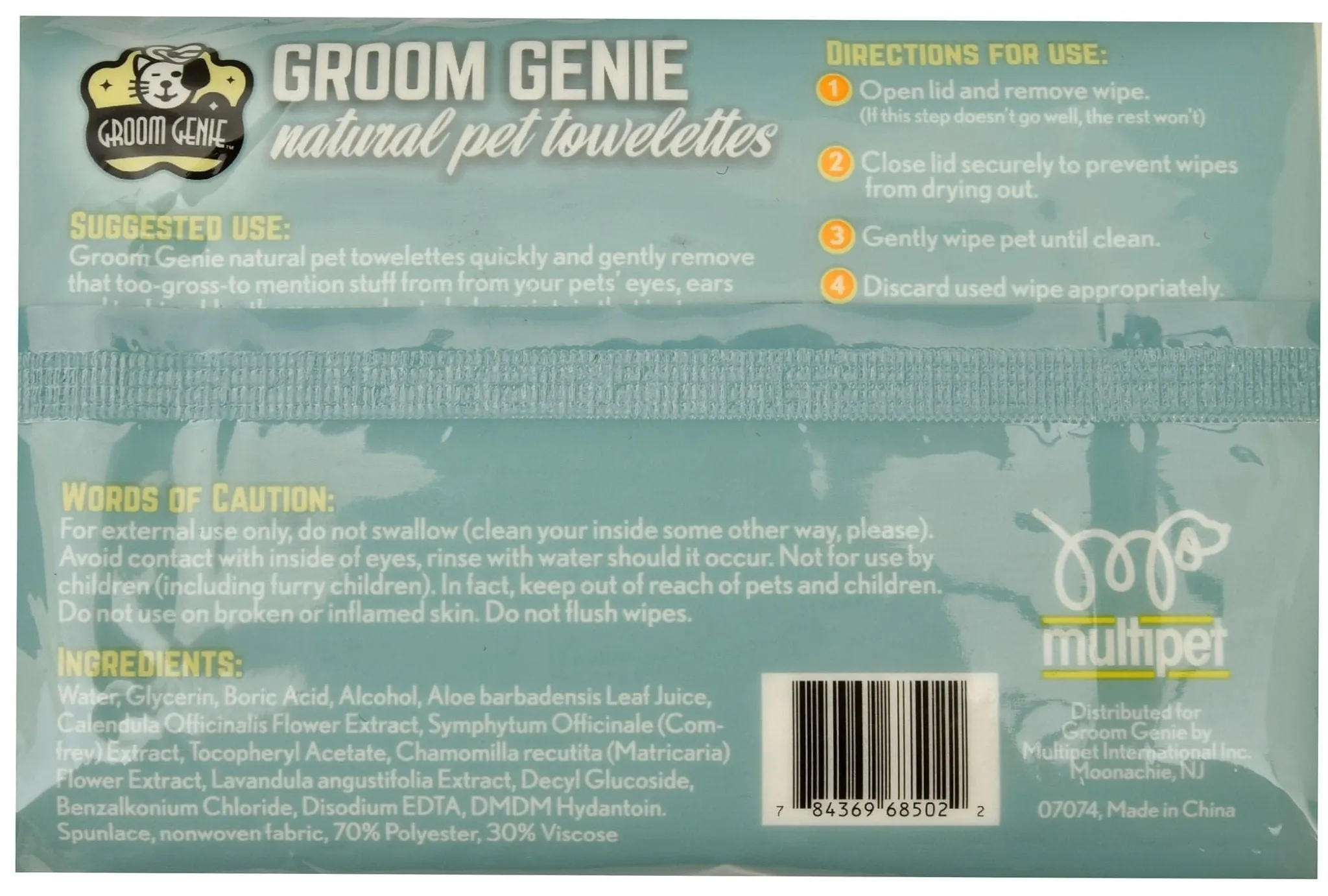 Groom Genie Sensitive Clean Pet Wipes