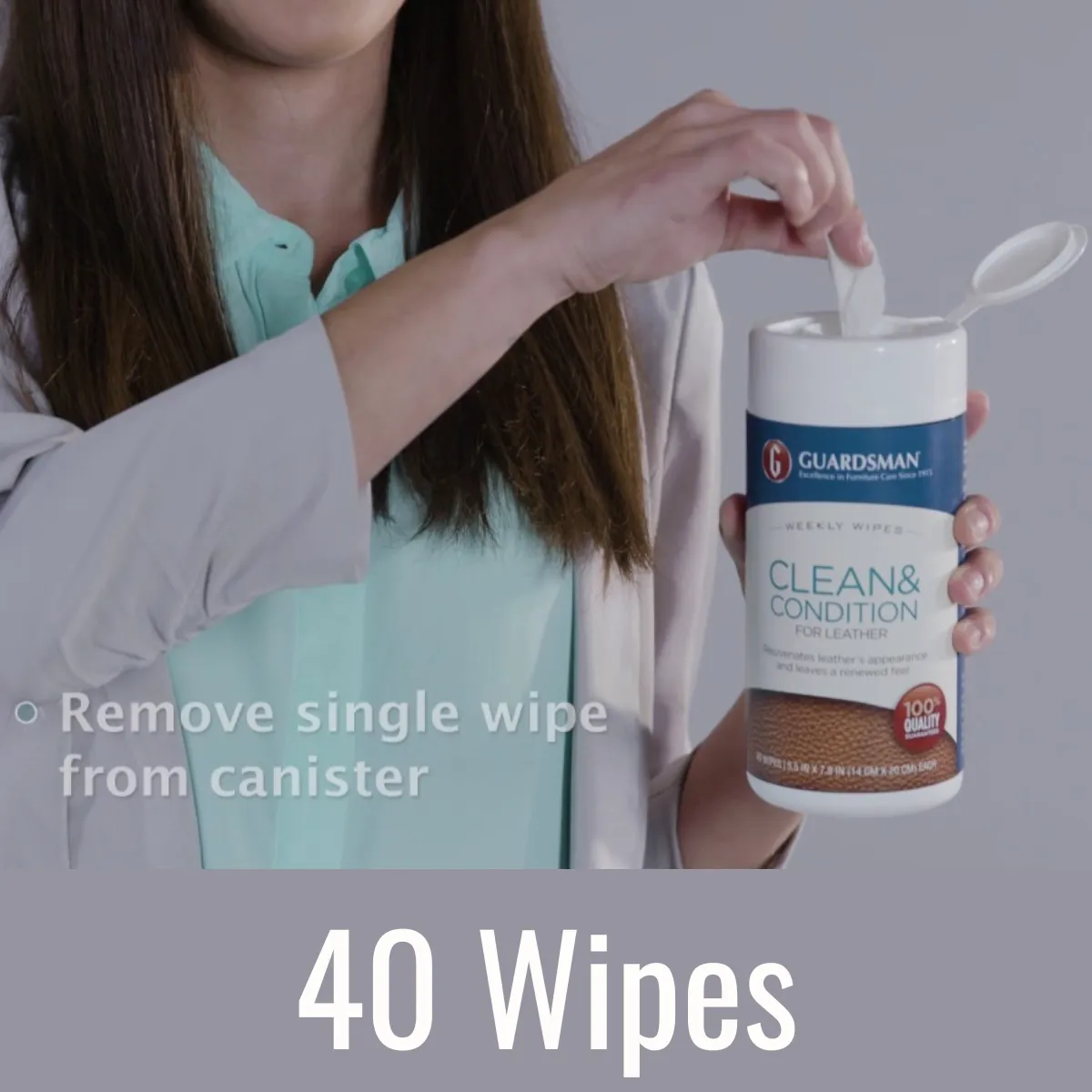 Guardsman Clean and Condition Weekly Wipes 40 Wipes