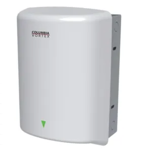 HD-645, COLUMBIA VORTEX (208V-240V) Stamped Steel White Porcelain Recessed High-Speed Hand Dryer