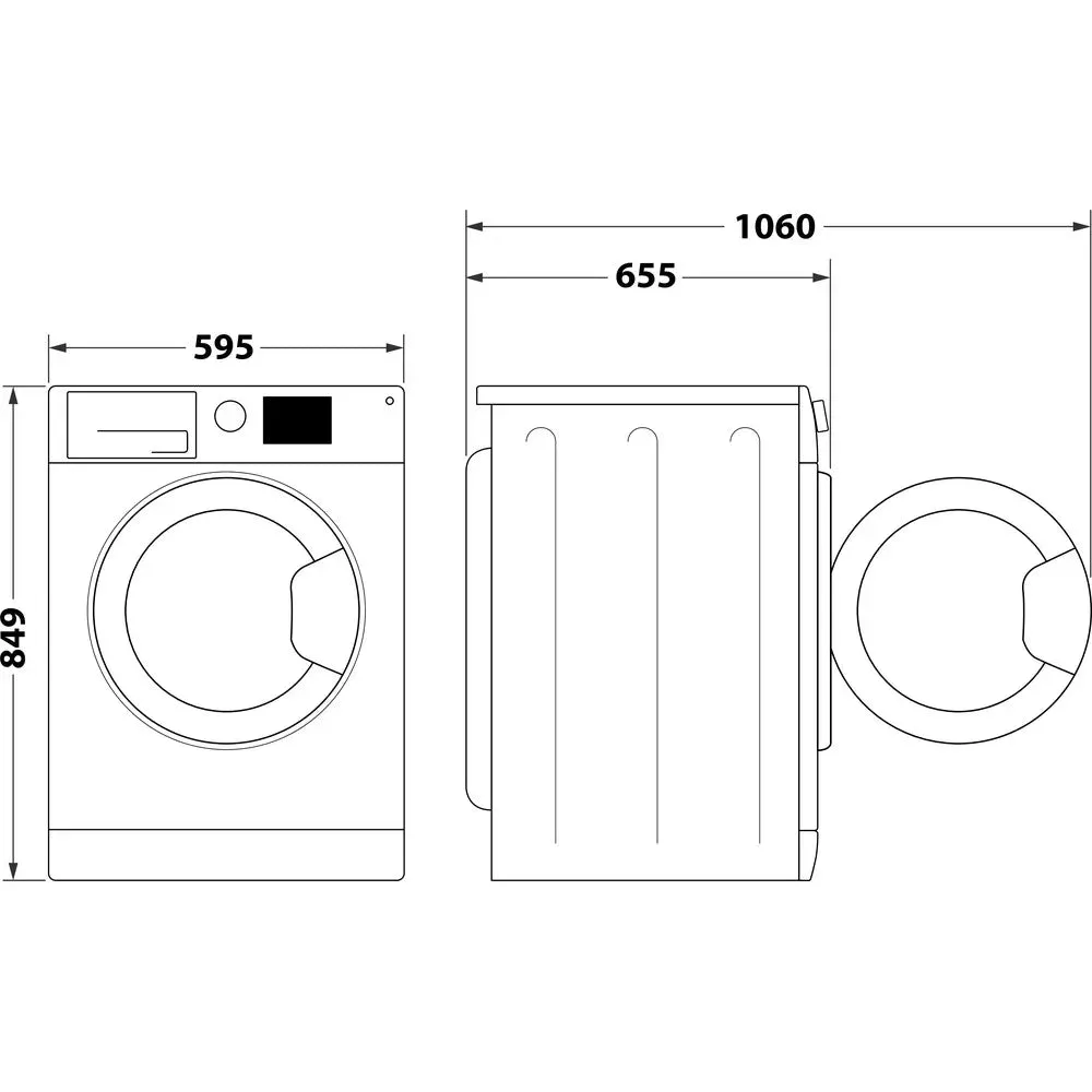 Hotpoint NTM1192SSKUK 9kg Heat Pump Tumble Dryer Silver