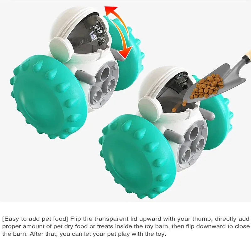 Interactive Tumbler Toy for Dogs and Cats - Slow Feeder and IQ Enhancer