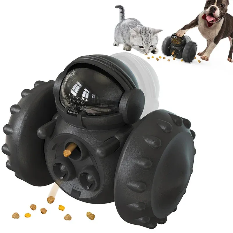 Interactive Tumbler Toy for Dogs and Cats - Slow Feeder and IQ Enhancer