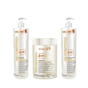 Nourishing Spa Nutritivo Damaged Dry Hair Quinoa Proteins Treatment Kit 3x1 - Souple Liss