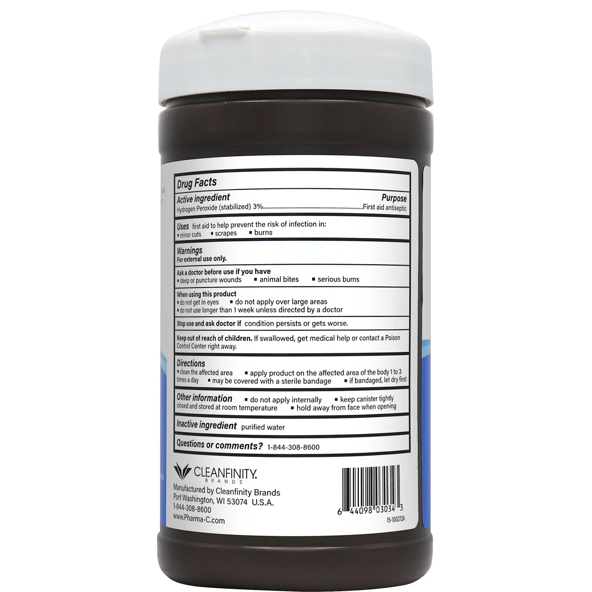 Pharma-C-Wipes® Hydrogen Peroxide Antiseptic