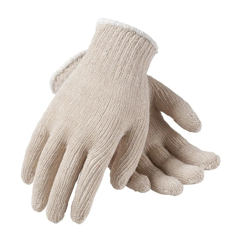 PIP 35-C104 Light Weight Seamless Knit Cotton Glove, Natural, 1 Dozen