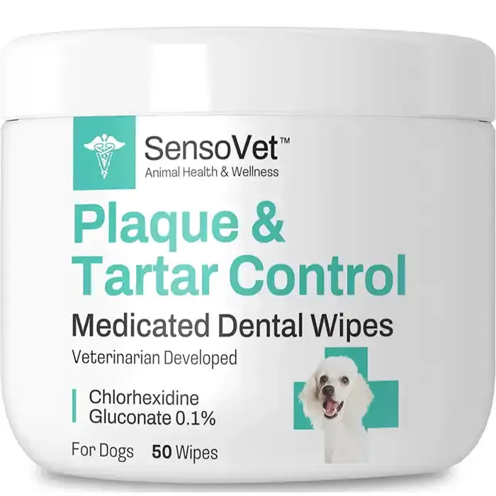 Plaque & Tartar Control Dental Wipes For Dogs