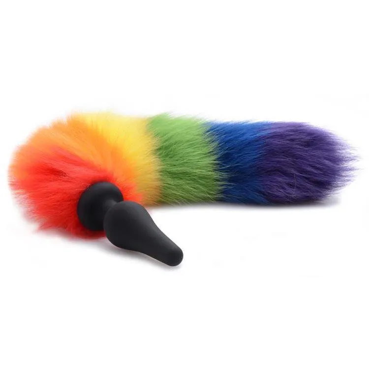 Rainbow Tail Anal Plug