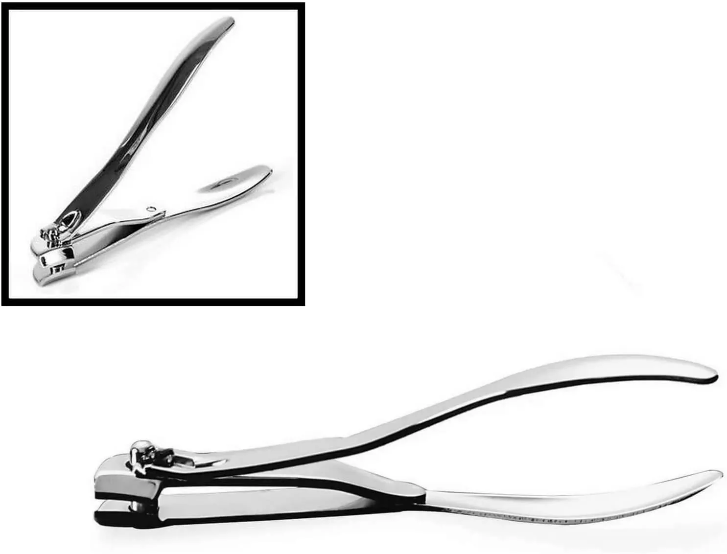 Side Angle Stainless Steel Fingernail or Toenail Side Nail Clipper Cutter