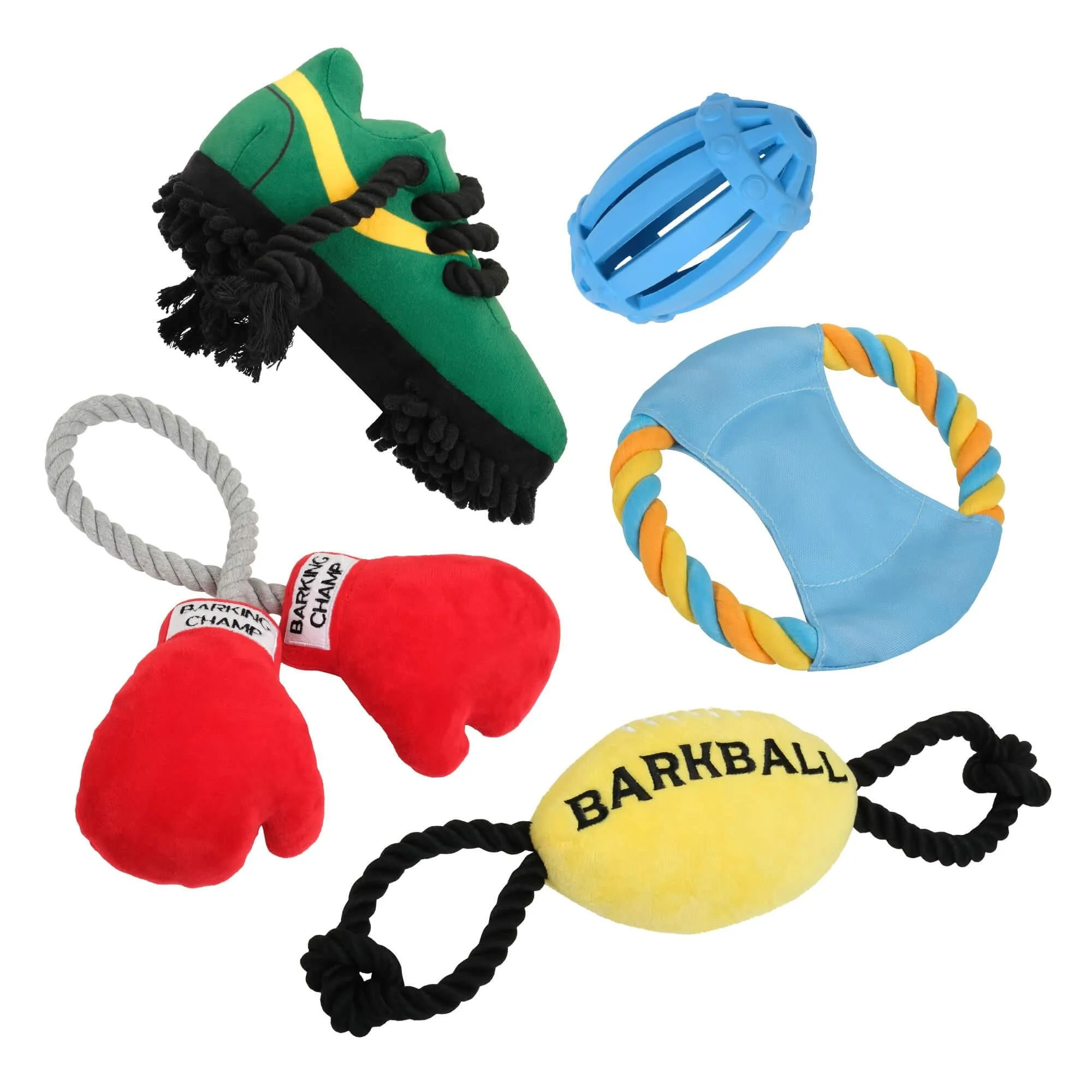 Sport Boxing Gloves Plush Rope Dog Toy