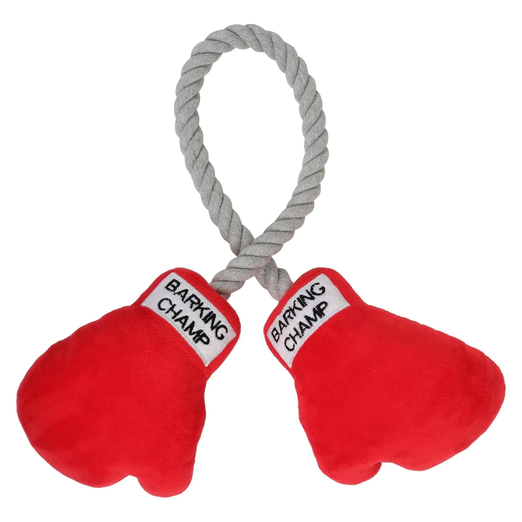 Sport Boxing Gloves Plush Rope Dog Toy