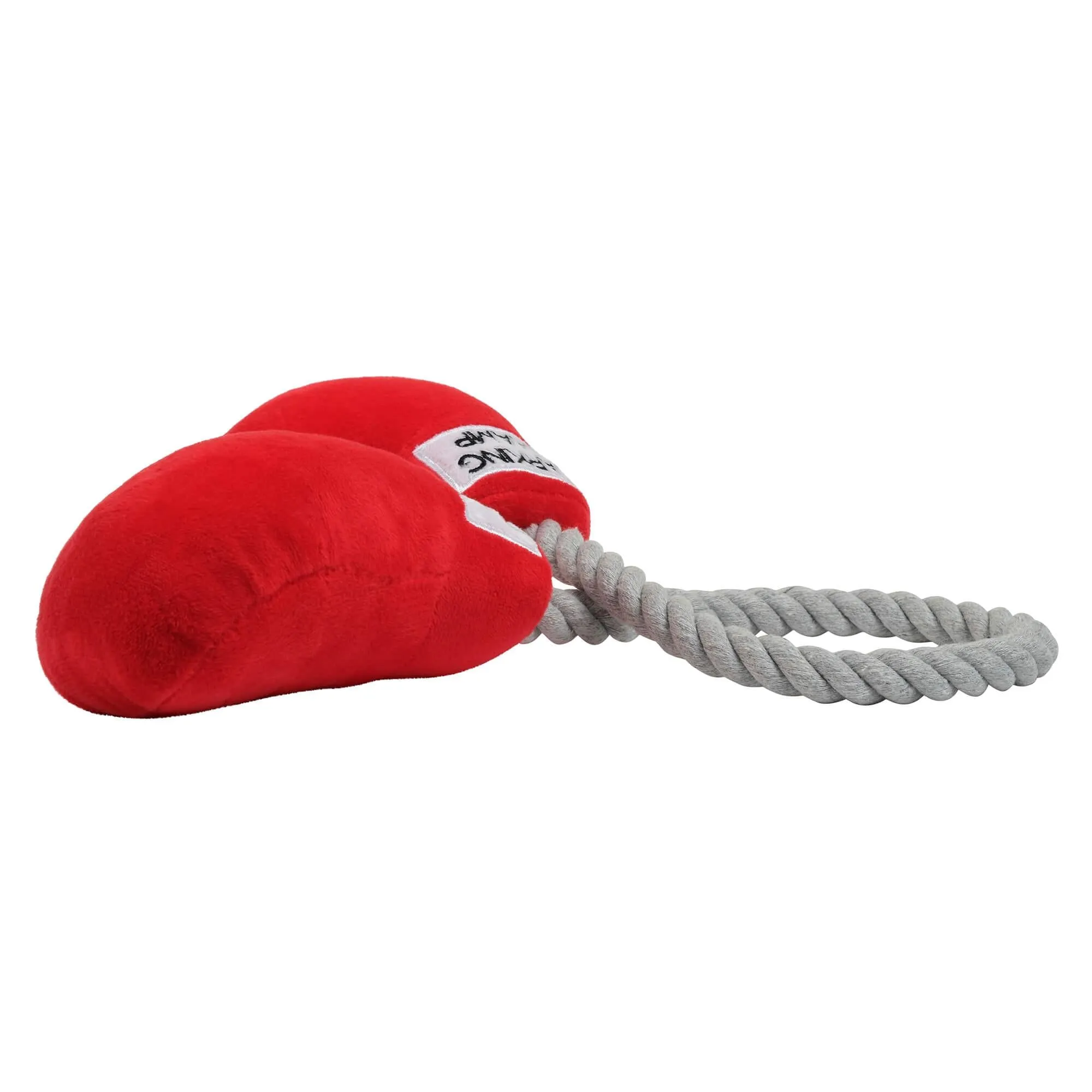 Sport Boxing Gloves Plush Rope Dog Toy