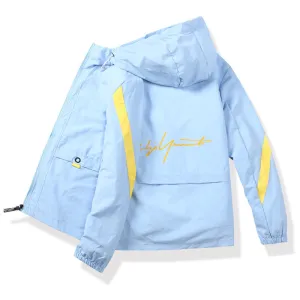 Sunscreen Summer Thin Breathable Young Slim Look Hooded Jacket Outerwear