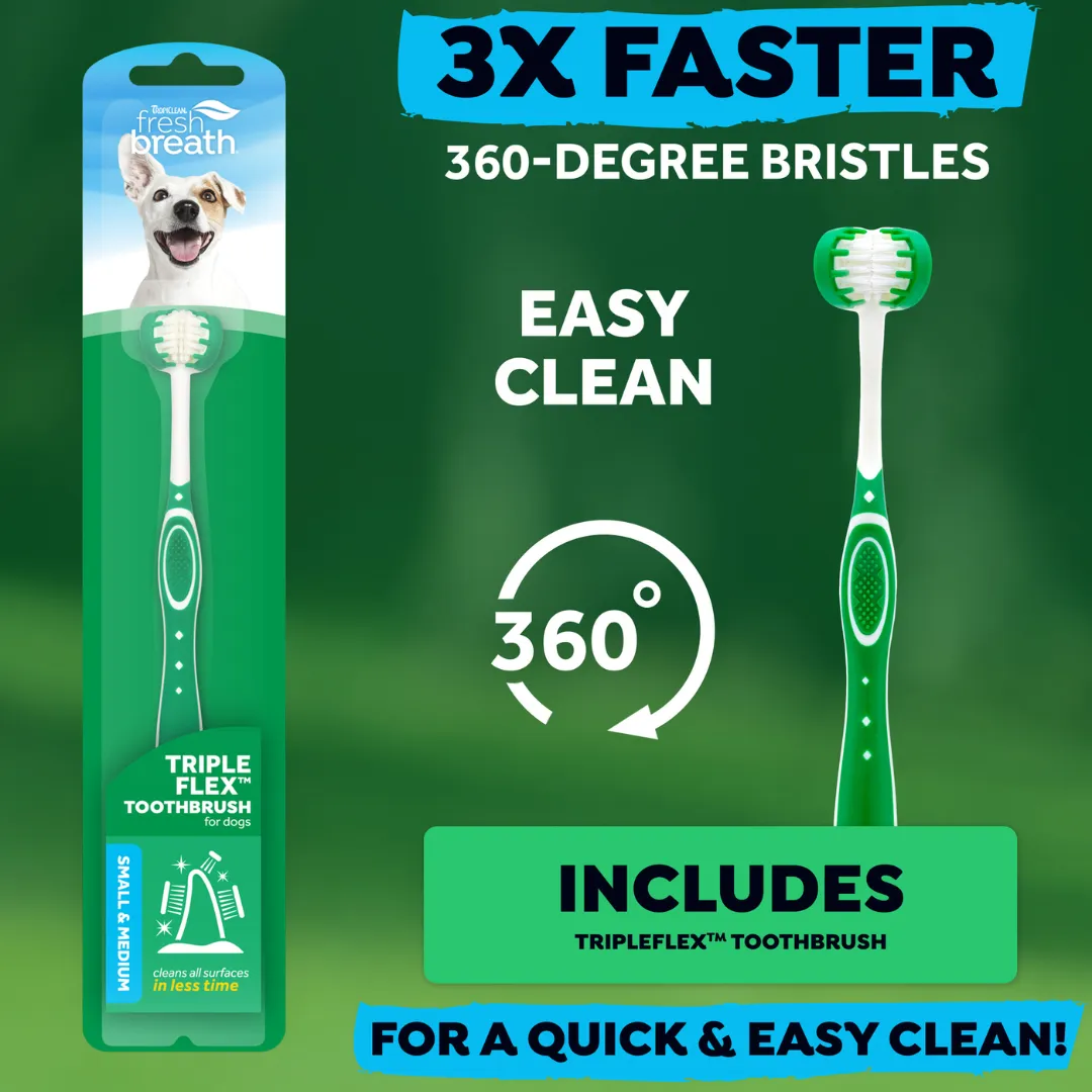 TropiClean Triple Flex Dog Toothbrush