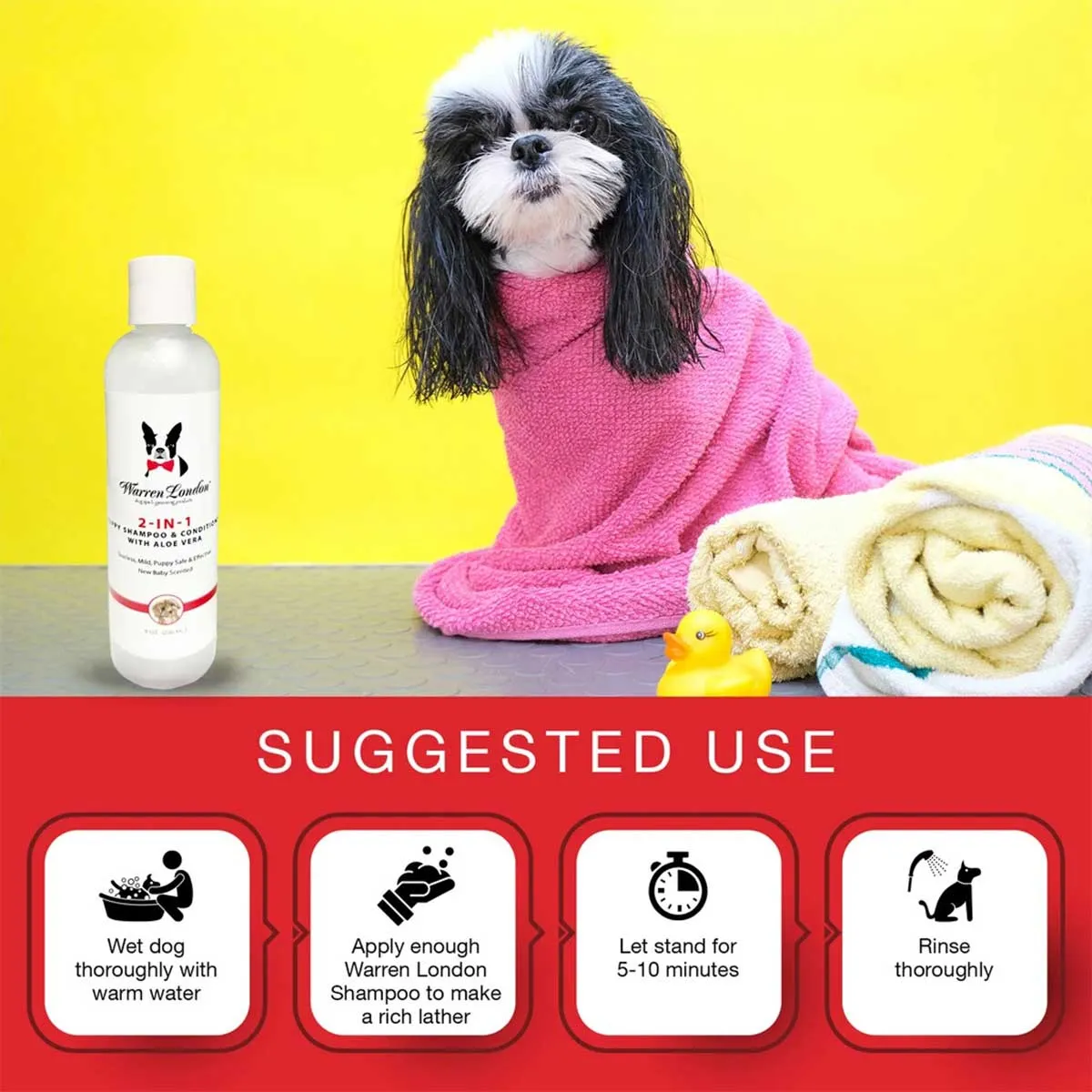 Warren London Puppy 2-in-1 Shampoo & Conditioner