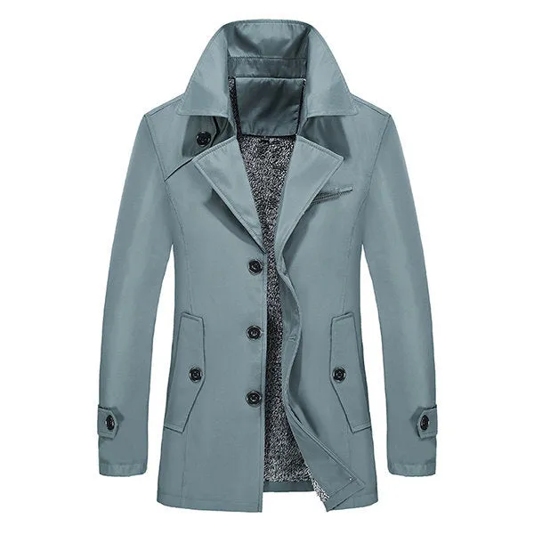 Winter Warm Thick Business Casual Trench Coat