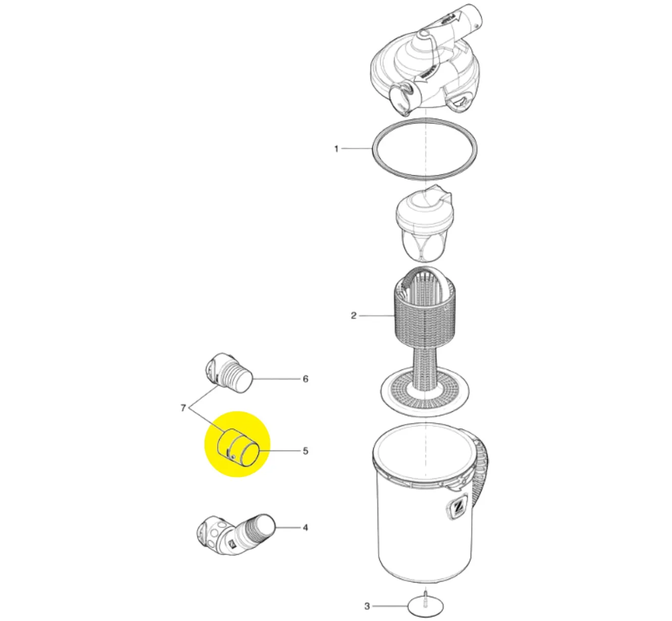 Zodiac Twist-Lock Cuff Female Adapter | R0842700